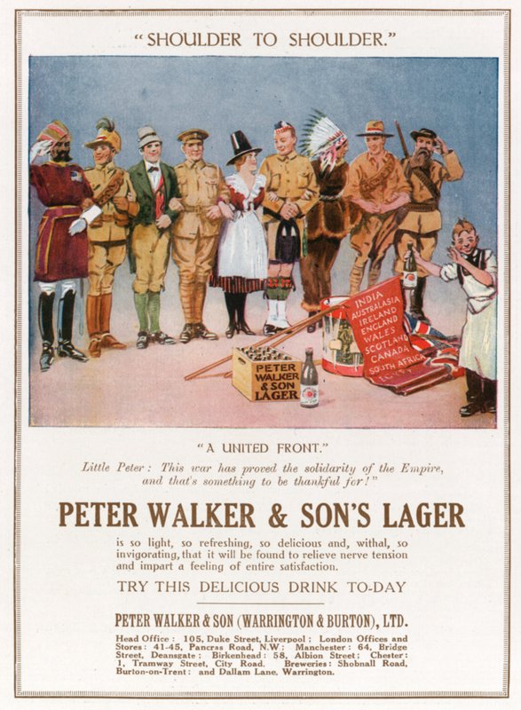 Peter Walker und Sons Lager. Advertentie door English Photographer