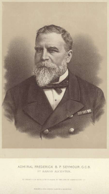 Portret van Admiraal Frederick B P Seymour door English Photographer