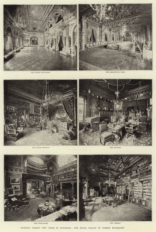 Het Nieuwe Huis van Prinses Marie in Roemenië, het Koninklijk Paleis van Plesch, Boekarest door English Photographer