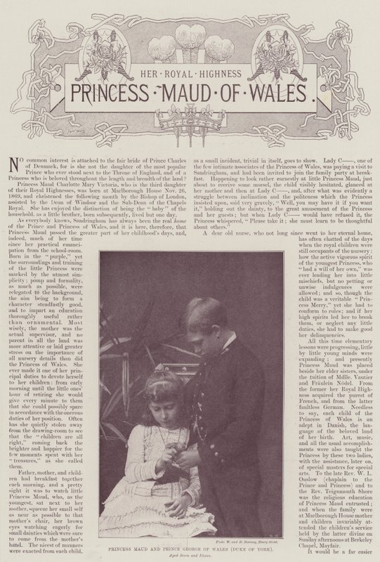 Prinses Maud en Prins George van Wales (Hertog van York) door English Photographer