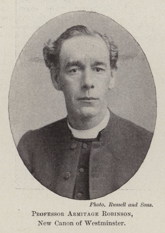 Professor Armitage Robinson, nieuwe kanunnik van Westminster door English Photographer
