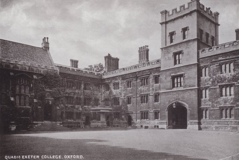 Binnenplaats Exeter College, Oxford door English Photographer