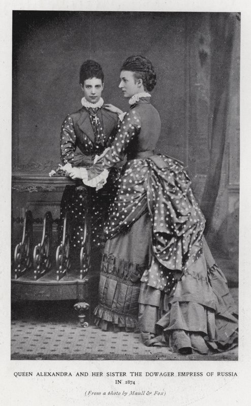 Koningin Alexandra en de keizerin-weduwe van Rusland door English Photographer