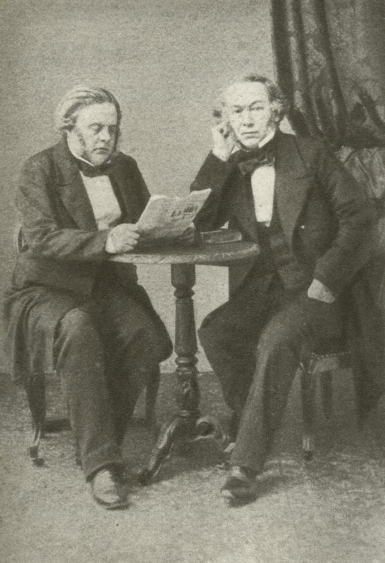 Richard Cobden (links) en John Bright (rechts) door English Photographer