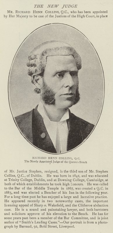 Richard Henn Collins, QC door English Photographer