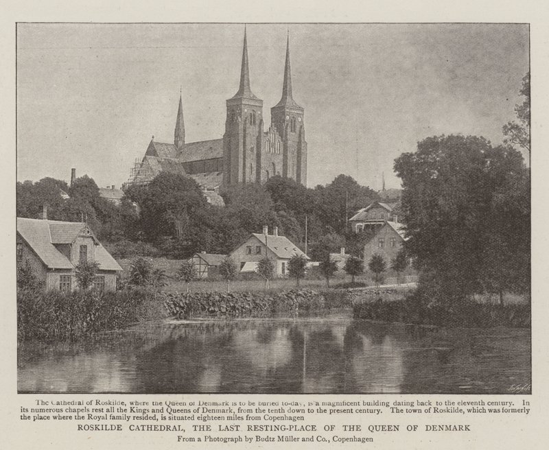 Kathedraal van Roskilde, de laatste rustplaats van de koningin van Denemarken door English Photographer