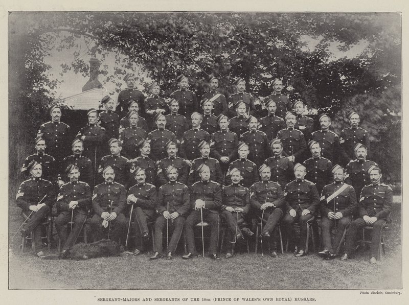 Sergeant-Majors en Sergeanten van de 10e (Prince of Wales