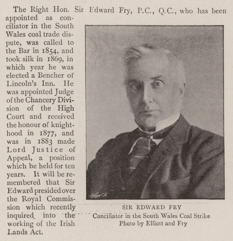 Sir Edward Fry door English Photographer