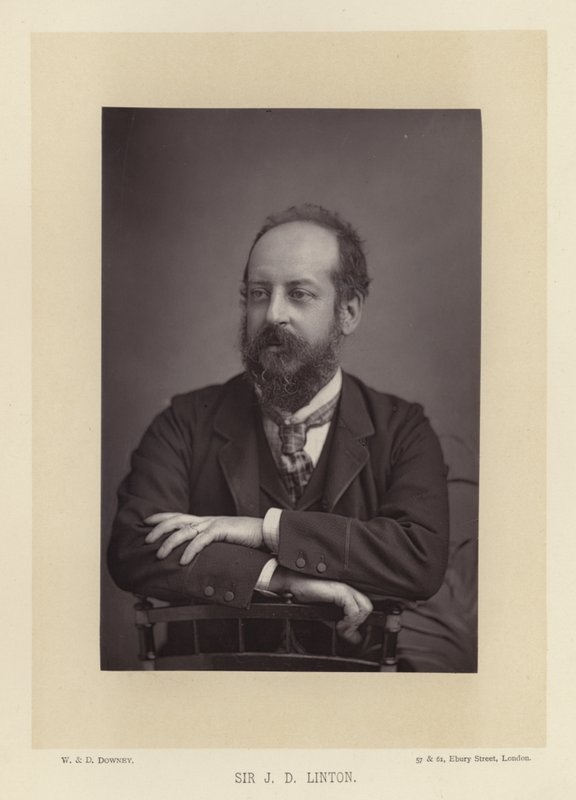 Sir James Dromgole Linton, aquarellist door English Photographer