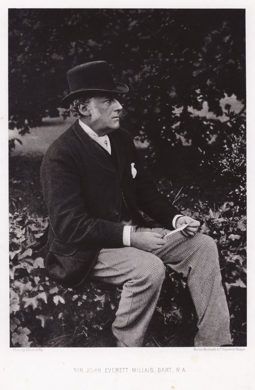 Sir John Everett Millais, Engelse kunstenaar door English Photographer