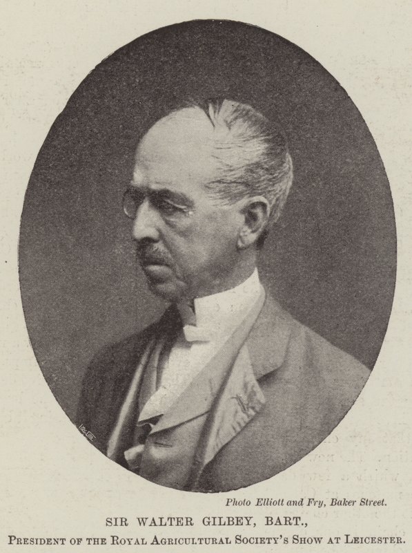 Sir Walter Gilbey, baronet, voorzitter van de Royal Agricultural Society