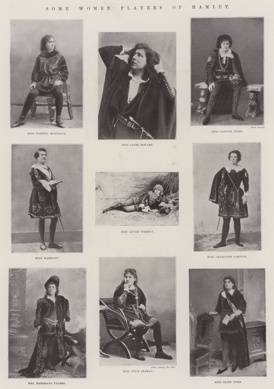Enkele vrouwelijke spelers van Hamlet door English Photographer