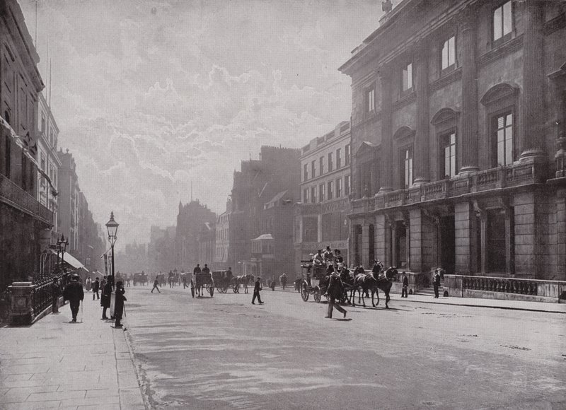 St Jamess Street, Piccadilly, kijkend naar het zuiden door English Photographer