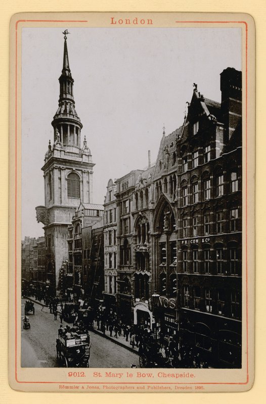 St Mary le Bow, Cheapside, Londen door English Photographer