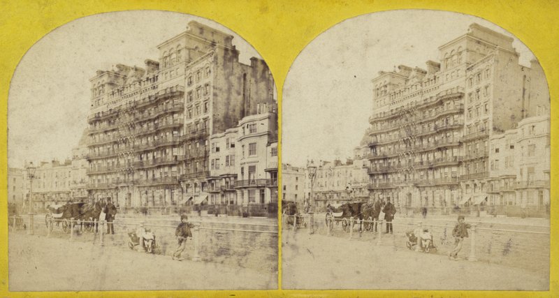Stereoscopisch beeld van het Grand Hotel door English Photographer