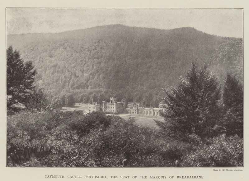 Taymouth Kasteel, Perthshire, de Residentie van de Markies van Breadalbane door English Photographer