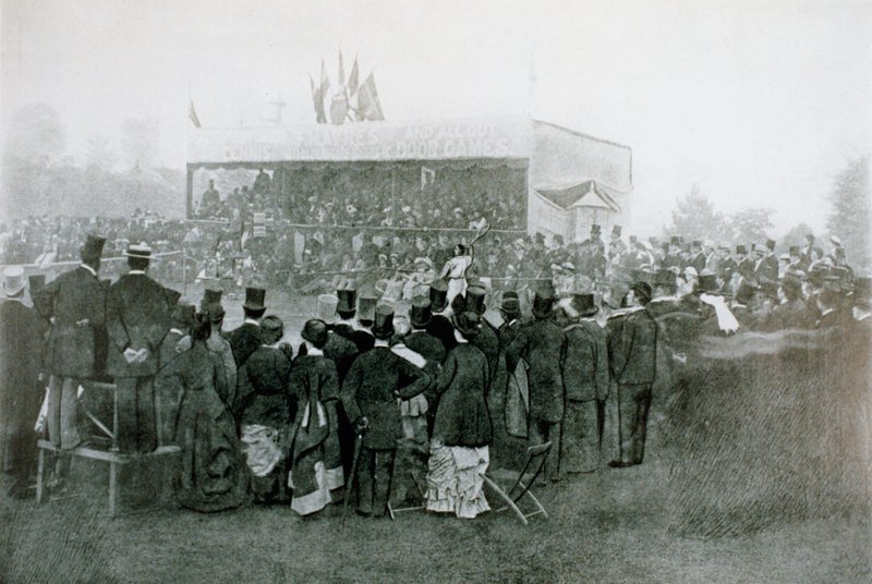 Tennis Enkelspel Uitdagingsronde: J T Hartley v H F Lawford door English Photographer