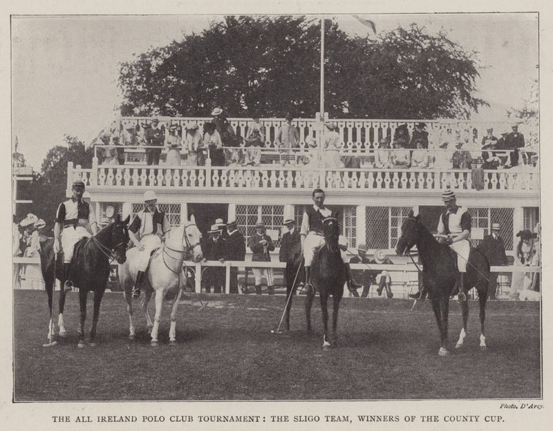 Het All Ireland Polo Club Toernooi, het Sligo Team, Winnaars van de County Cup door English Photographer