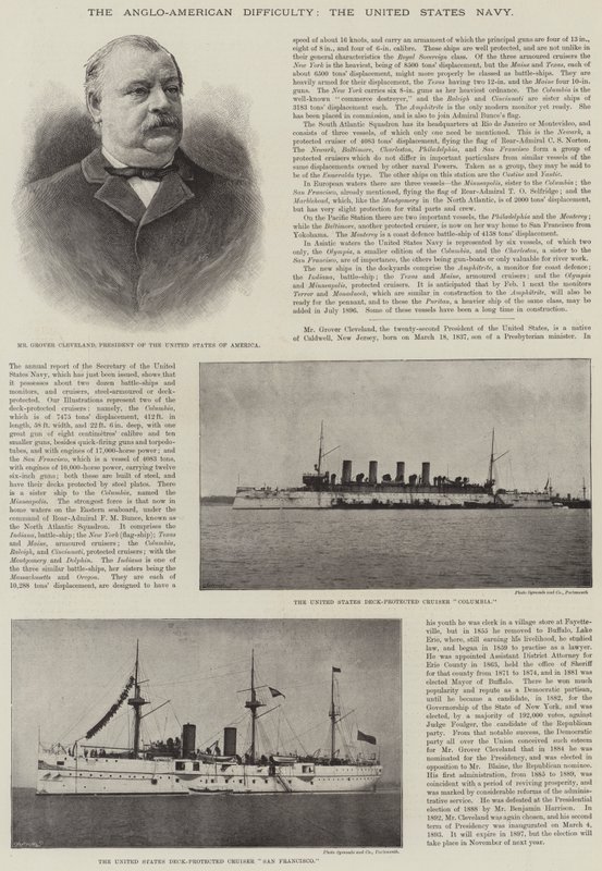 De Anglo-Amerikaanse moeilijkheid, de marine van de Verenigde Staten door English Photographer