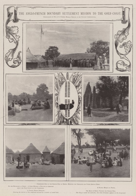 De Anglo-Franse grensafwikkelingsmissie naar de Goudkust door English Photographer