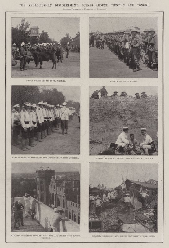 Het Anglo-Russische Meningsverschil, Scènes rond Tientsin en Tongku door English Photographer