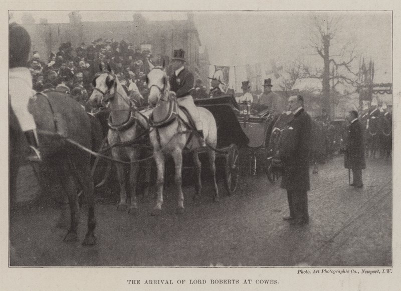 De aankomst van Lord Roberts in Cowes door English Photographer