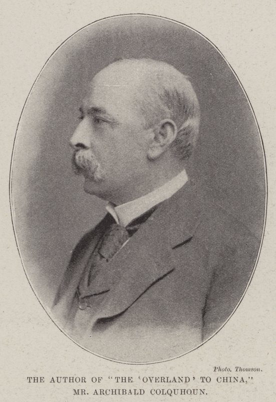 De auteur van The Overland to China, Mr. Archibald Colquhoun door English Photographer
