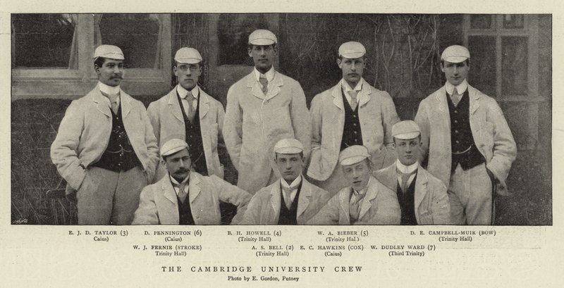 De Roeiploeg van de Universiteit van Cambridge door English Photographer