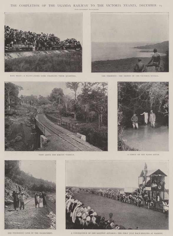 De voltooiing van de Oeganda-spoorweg naar de Victoria Nyanza, 19 december door English Photographer
