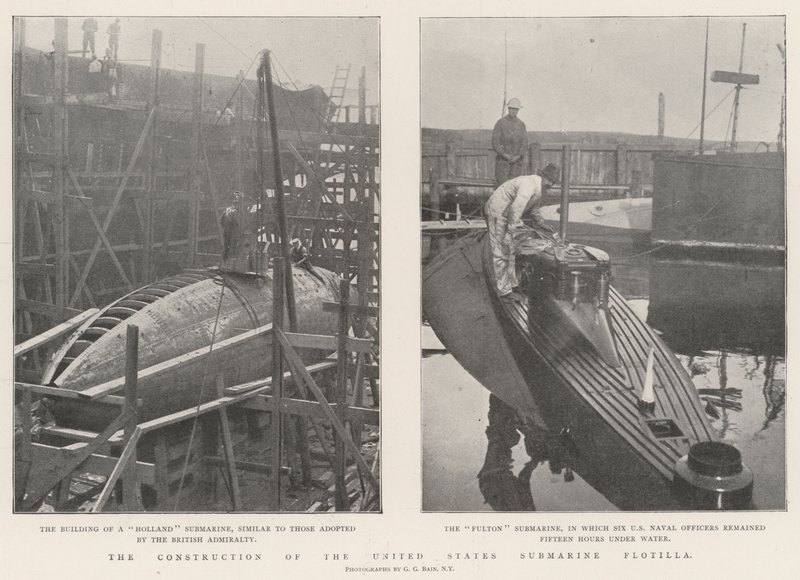 De Constructie van de Onderzeebootvloot van de Verenigde Staten door English Photographer