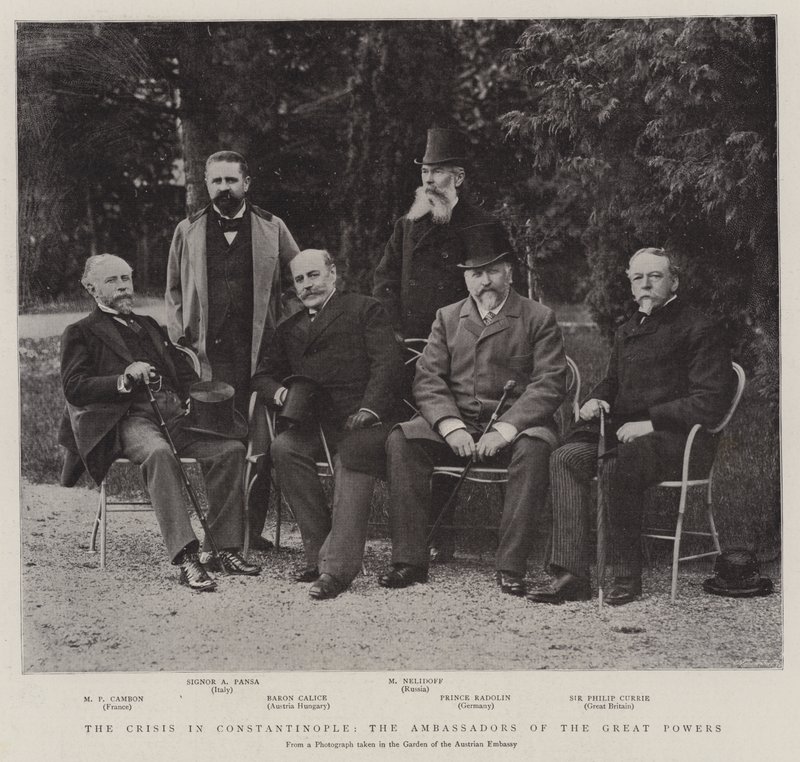 De crisis in Constantinopel, de ambassadeurs van de grote mogendheden door English Photographer