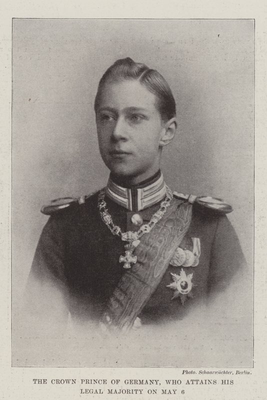 De kroonprins van Duitsland, die op 6 mei zijn wettelijke meerderjarigheid bereikt door English Photographer