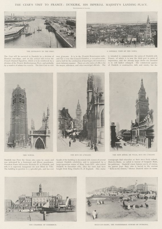 Het Bezoek van de Tsaar aan Frankrijk, Duinkerken, De Landingsplaats van Zijne Keizerlijke Majesteit door English Photographer