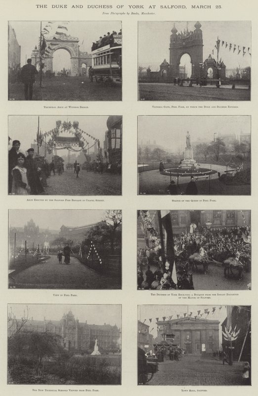 De hertog en hertogin van York in Salford, 25 maart door English Photographer