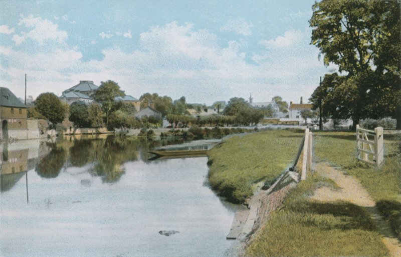 The Elms en de rivier de Theems bij Abingdon door English Photographer