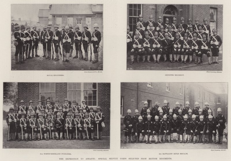 De expeditie naar Ashanti, Speciale Dienstkorps geselecteerd uit Britse regimenten door English Photographer