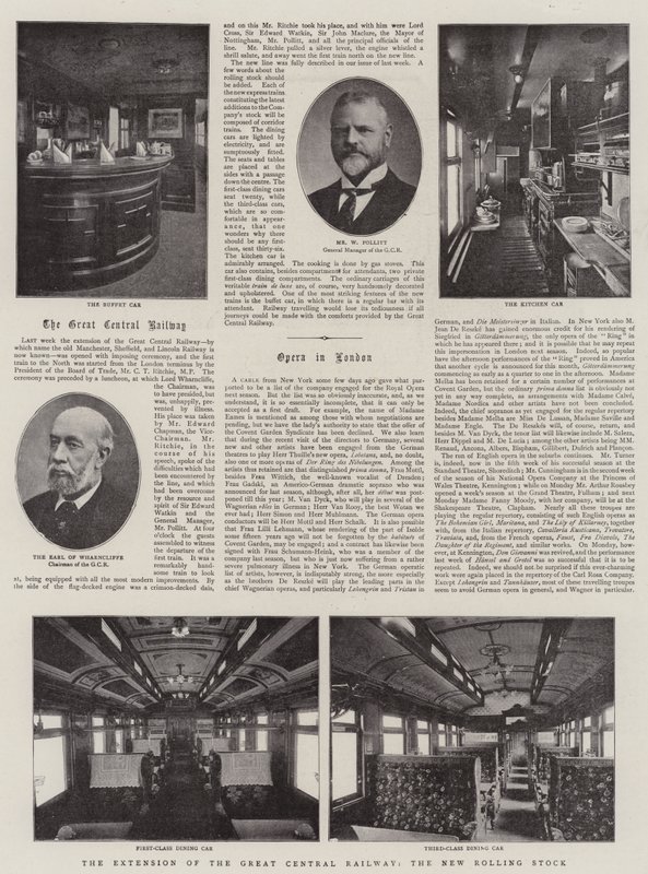De uitbreiding van de Great Central Railway, het nieuwe rollend materieel door English Photographer