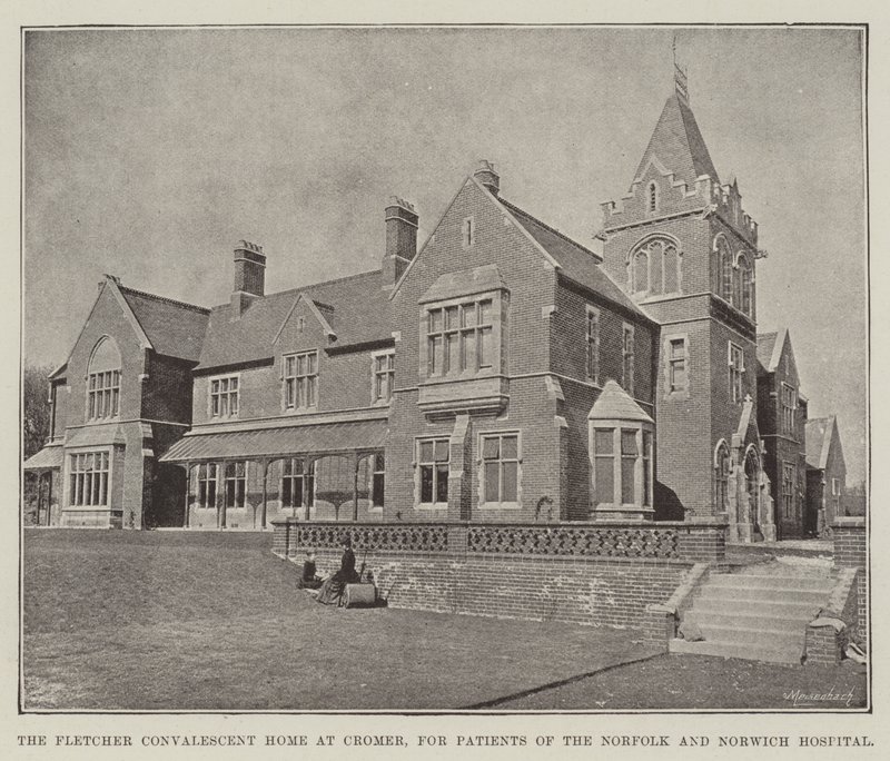 Het Fletcher Herstellingsoord in Cromer, voor patiënten van het Norfolk en Norwich Ziekenhuis door English Photographer