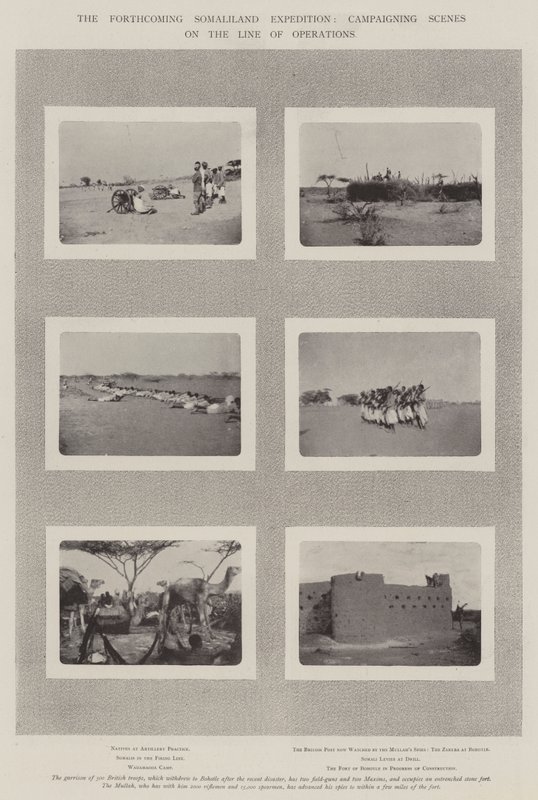 De Aankomende Somaliland Expeditie, Campagnescènes op de Operatielijn door English Photographer
