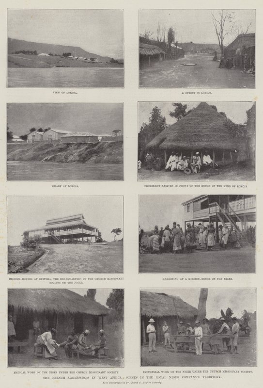 De Franse agressies in West-Afrika, scènes in het gebied van de Royal Niger Company door English Photographer