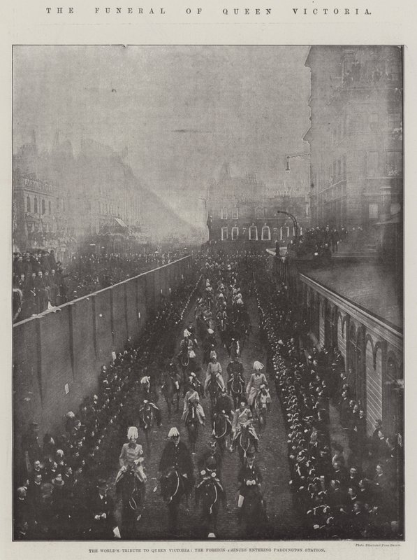 De begrafenis van koningin Victoria door English Photographer