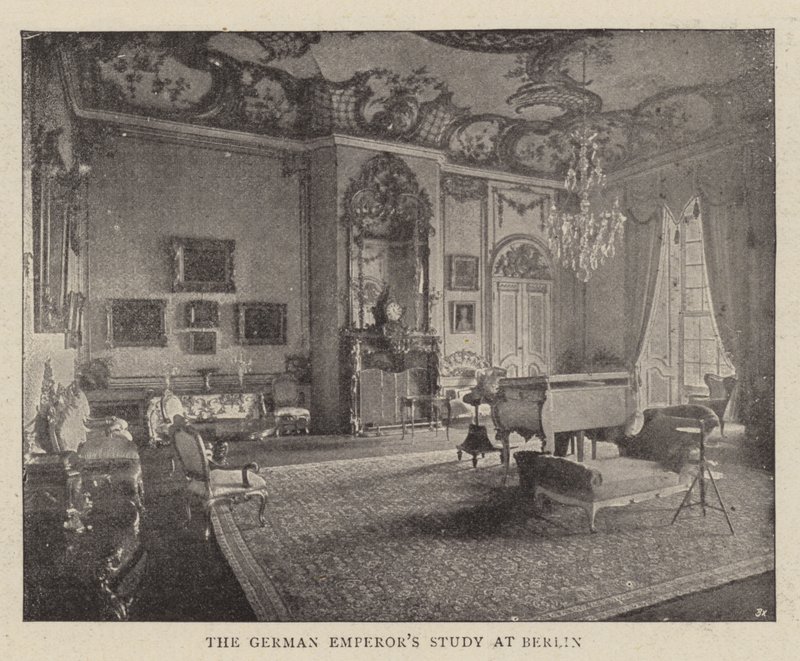 De studeerkamer van de Duitse Keizer in Berlijn door English Photographer