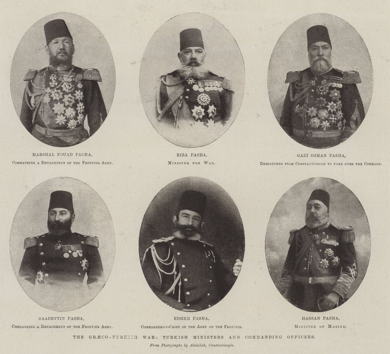 De Grieks-Turkse Oorlog, Turkse Ministers en Commandanten door English Photographer