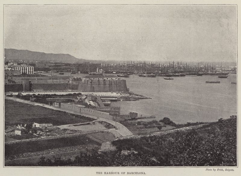 De haven van Barcelona door English Photographer