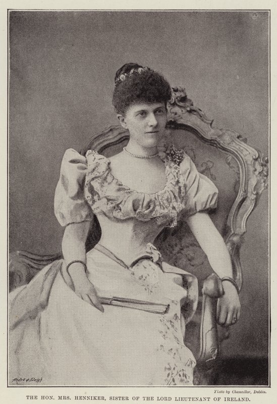 De eerbiedwaardige mevrouw Henniker, zus van de Lord Lieutenant van Ierland door English Photographer