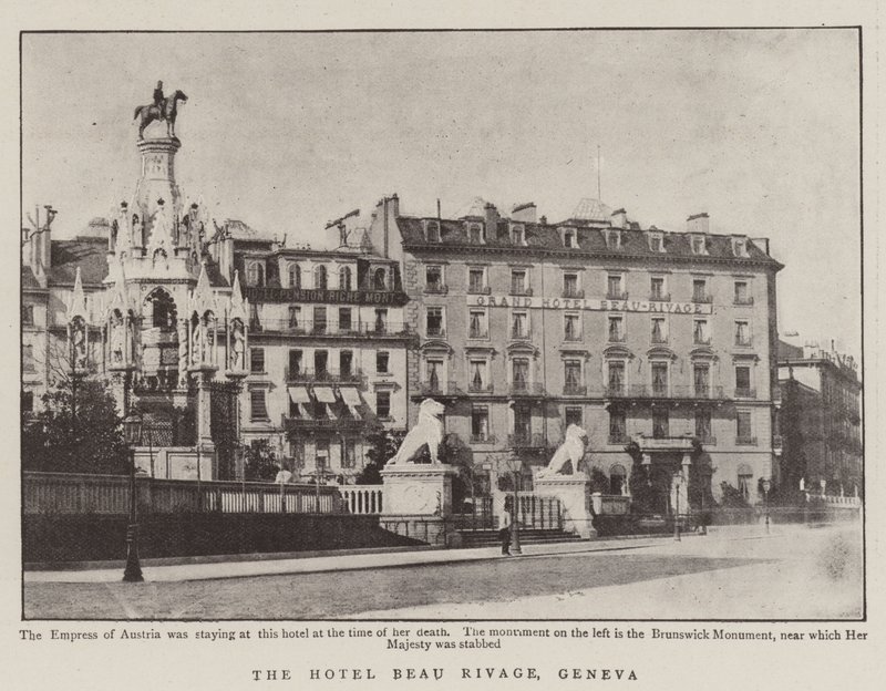 Het Hotel Beau Rivage, Genève door English Photographer