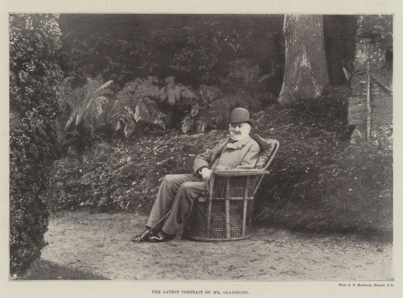 Het nieuwste portret van Mr Gladstone door English Photographer