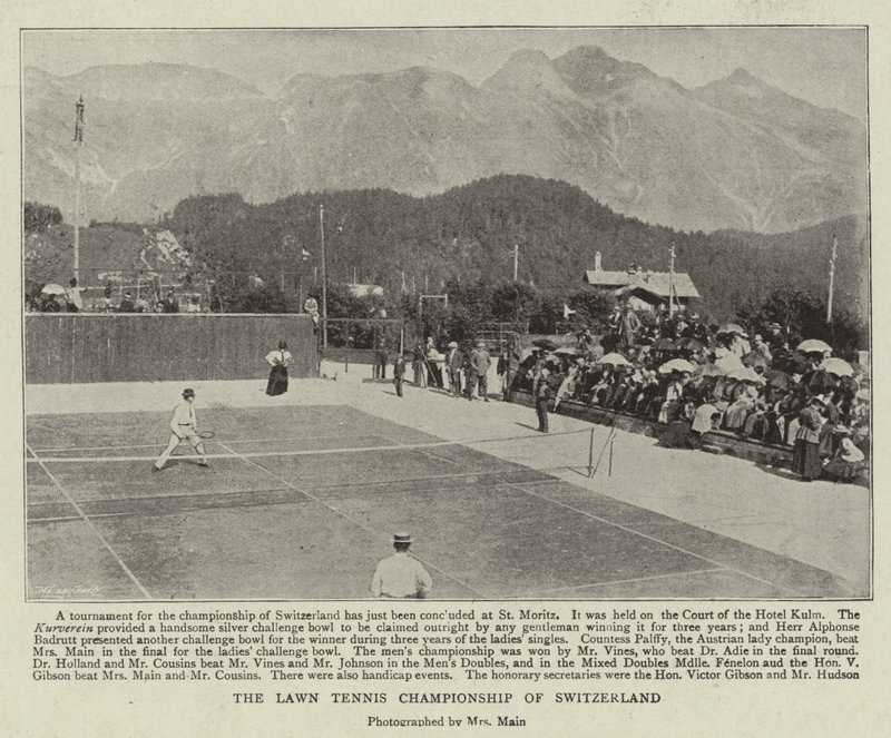 Het Lawn Tennis Kampioenschap van Zwitserland door English Photographer