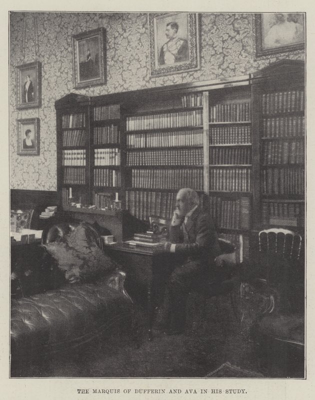 De Markies van Dufferin en Ava in zijn Studie door English Photographer