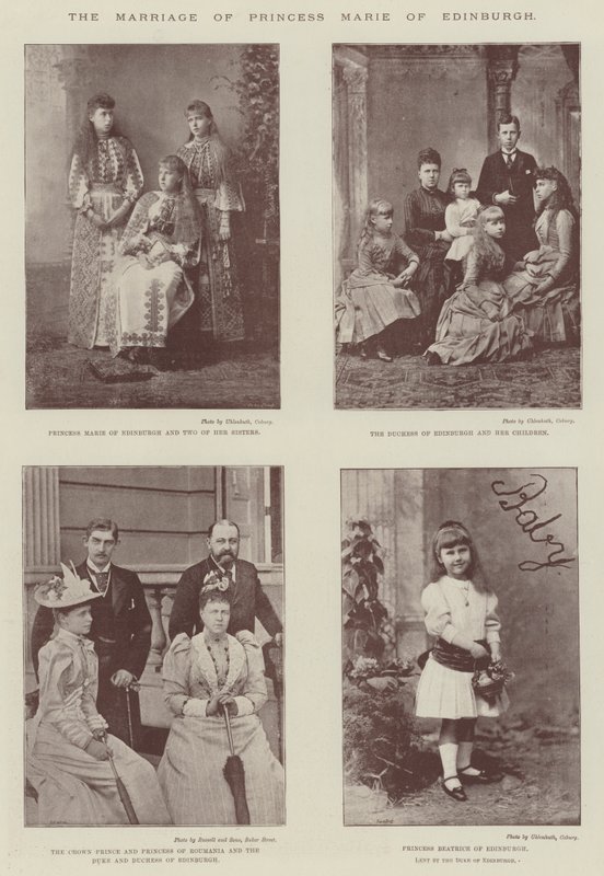 Het huwelijk van prinses Marie van Edinburgh door English Photographer